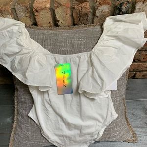 NEW - Meek Ruffled Bodysuit